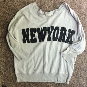 Off the shoulder sweater